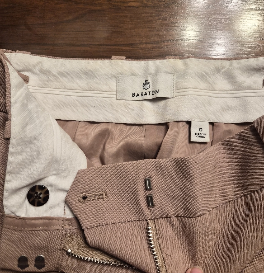 Aritzia Babaton Agency High-Rise Wool Twill Trousers Pants